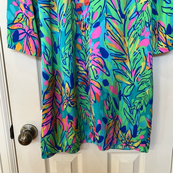 Lily Pulitzer Hot Spot Multicolored Shift Dress Size 12 Spring Easter Wedding - Picture 10 of 14